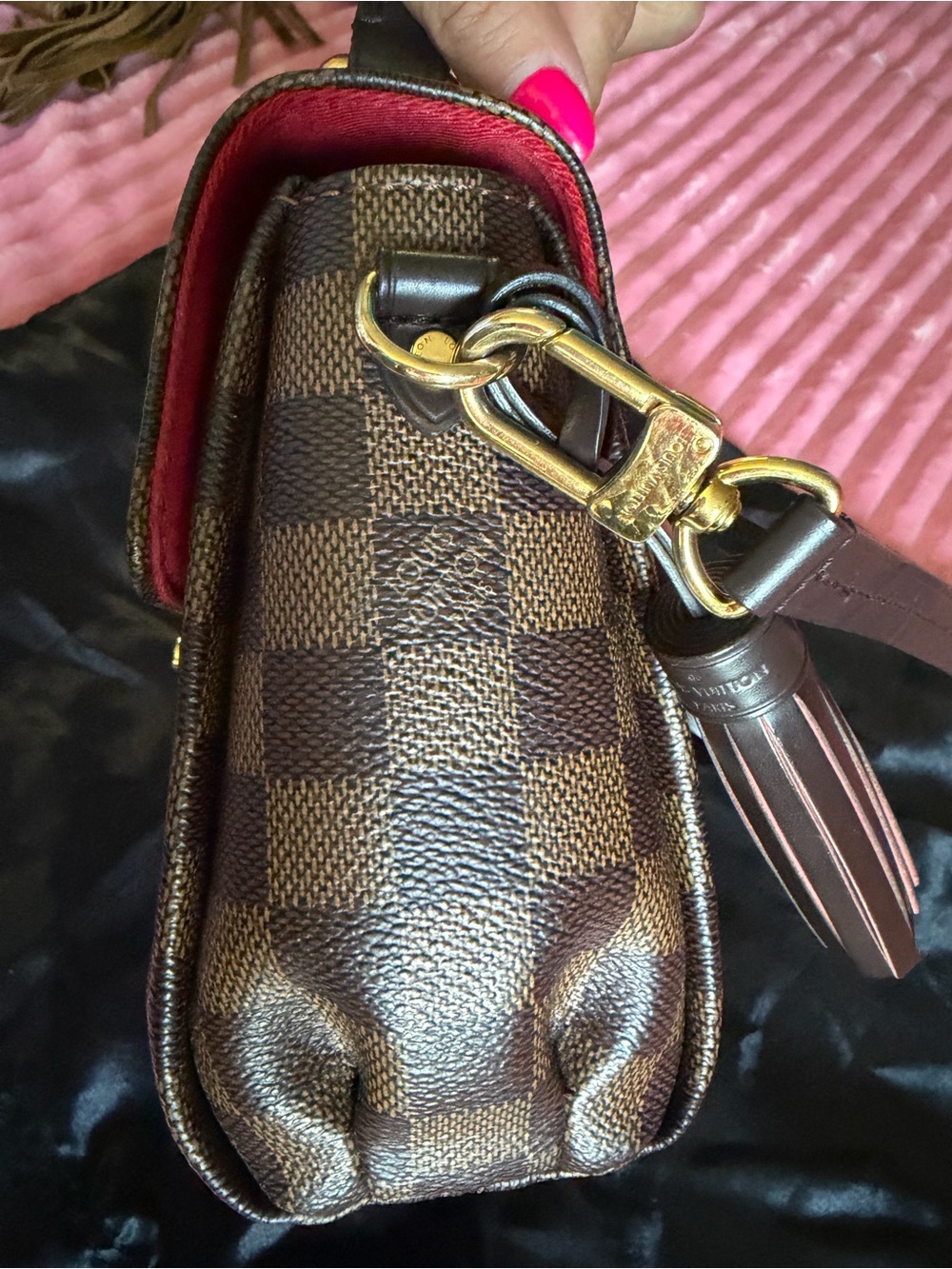 Louis Vuitton Damier Ebene Croisette Shoulder Bag - Picture 4 of 10